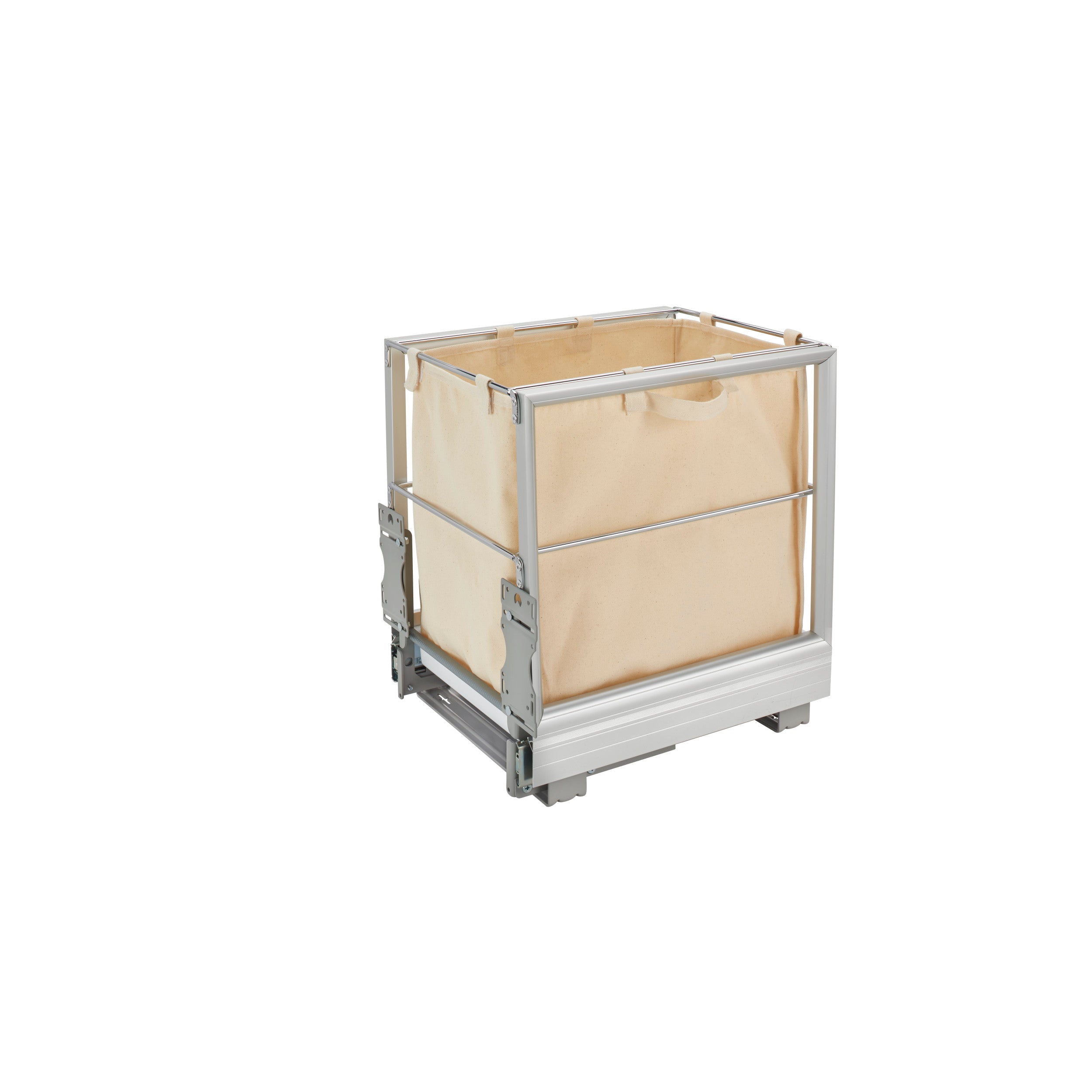 Aluminum Pull-Out Hamper White  14.31 in (363 mm) W x 18.05 in (458 mm) D x 19.34 in (491 mm) H