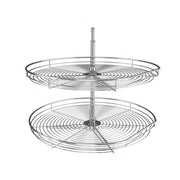 32" D-Shape Chrome Lazy Susan -Single