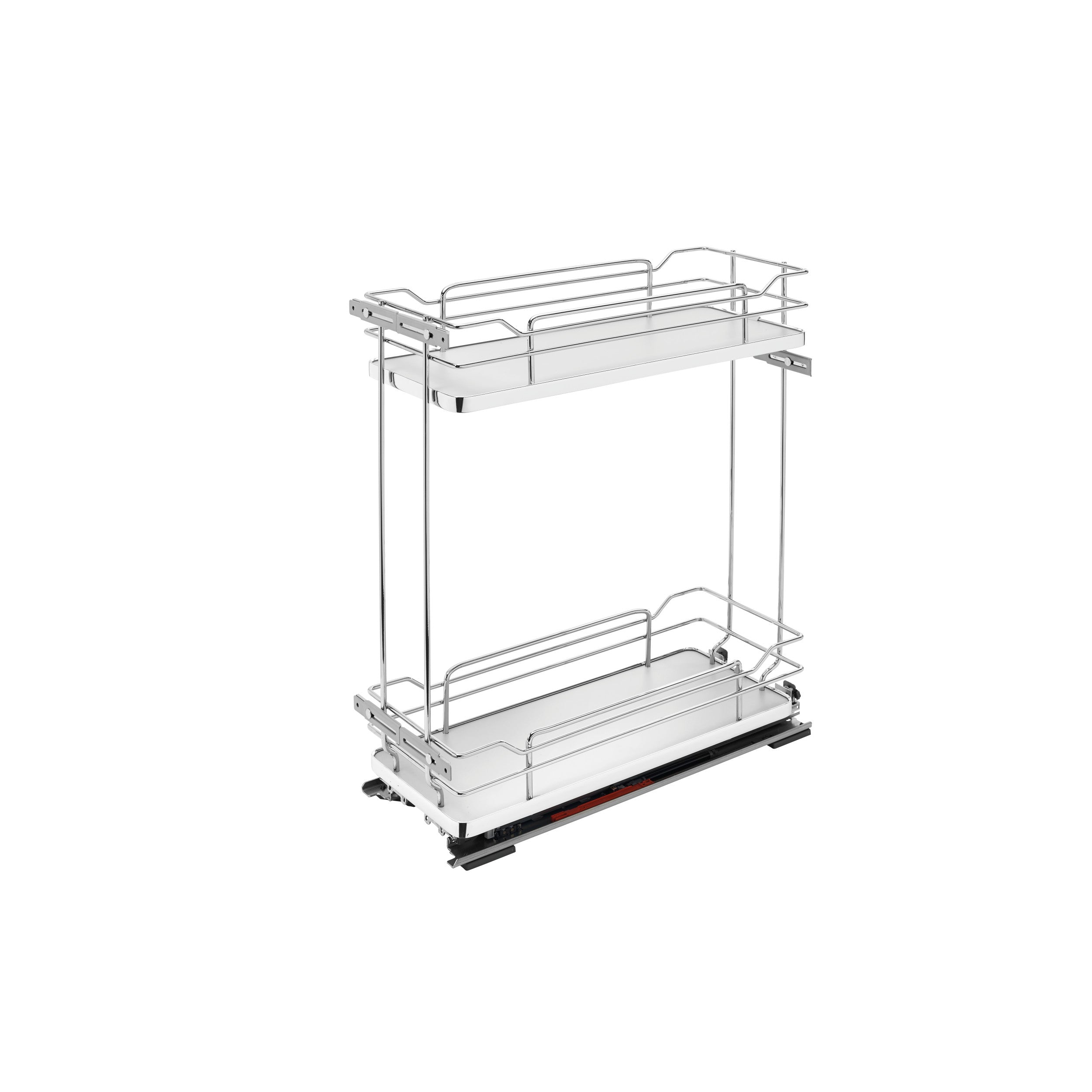 Two-Tier Wire Organizer with Blum Soft-Close Gray  8.75 in (222 mm) W x 21.69 in (551 mm) D x 24 in (610 mm) H