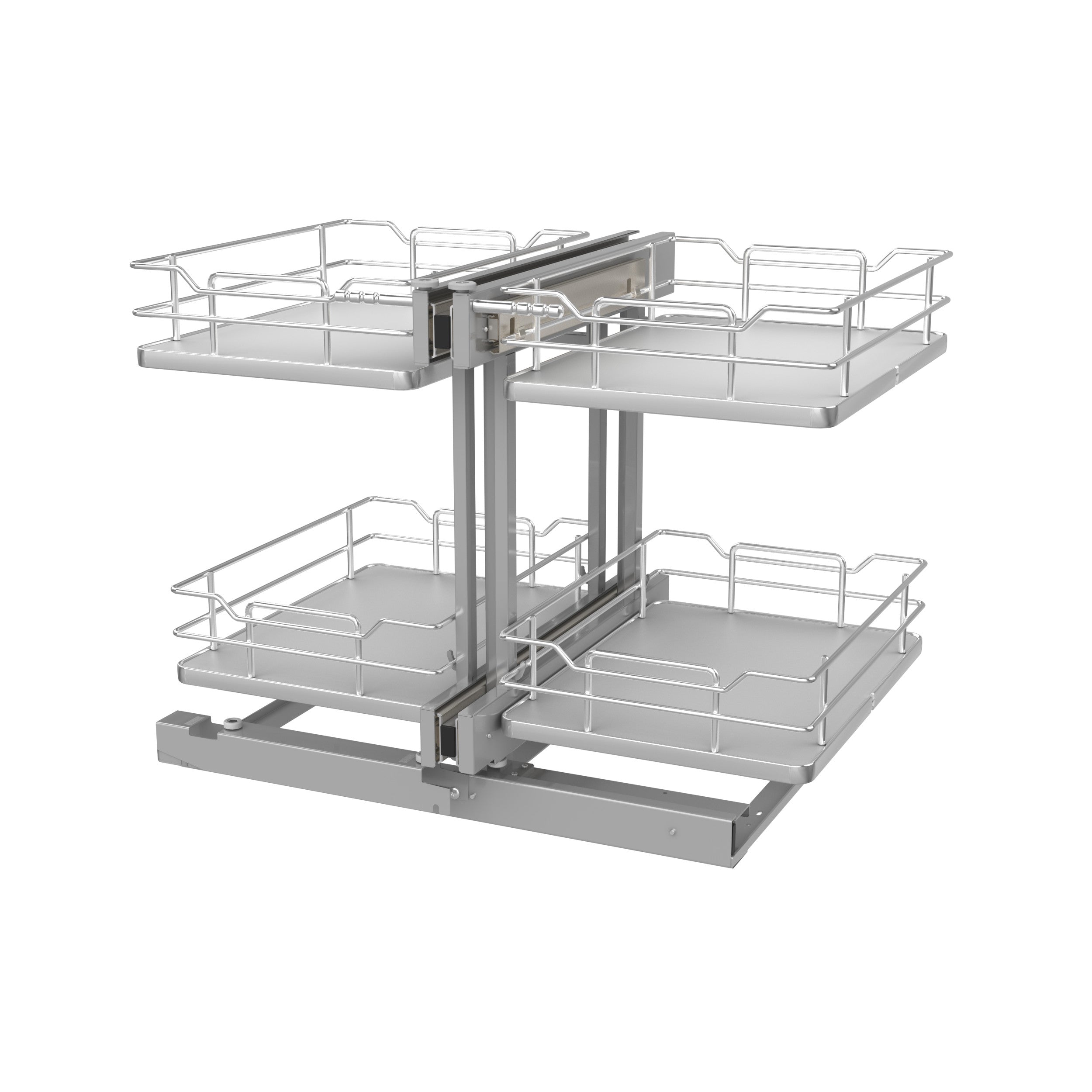 15 in Gray Blind Corner Organizer Soft-Close Gray  26.25 in (667 mm) W x 20.25 in (514 mm) D x 21 in (533 mm) H