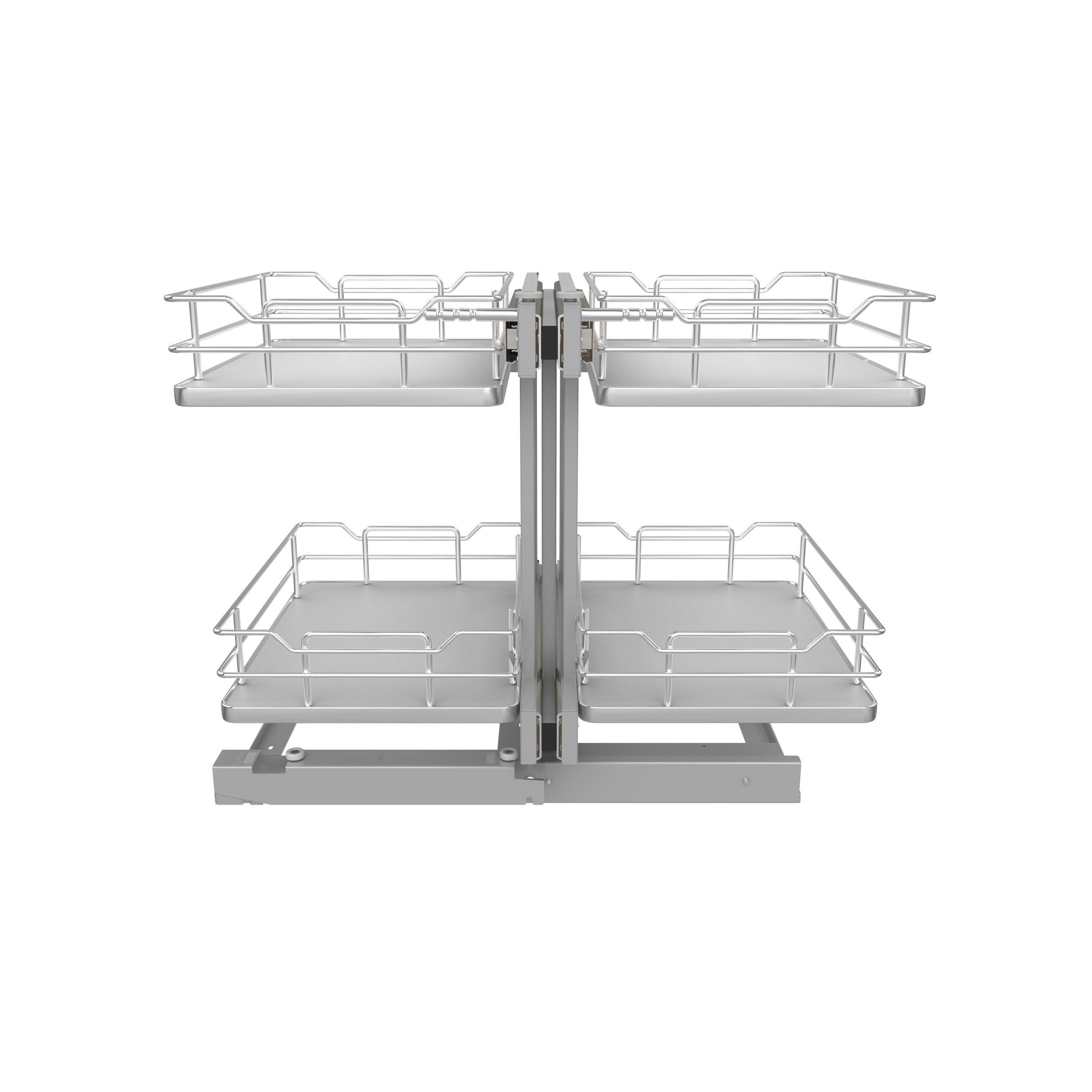 15 in Gray Blind Corner Organizer Soft-Close Gray  26.25 in (667 mm) W x 20.25 in (514 mm) D x 21 in (533 mm) H
