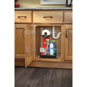 Undersink Cleaning Caddy Chrome  11.25 in (286 mm) W x 16.25 in (413 mm) D x 19.5 in (495 mm) H