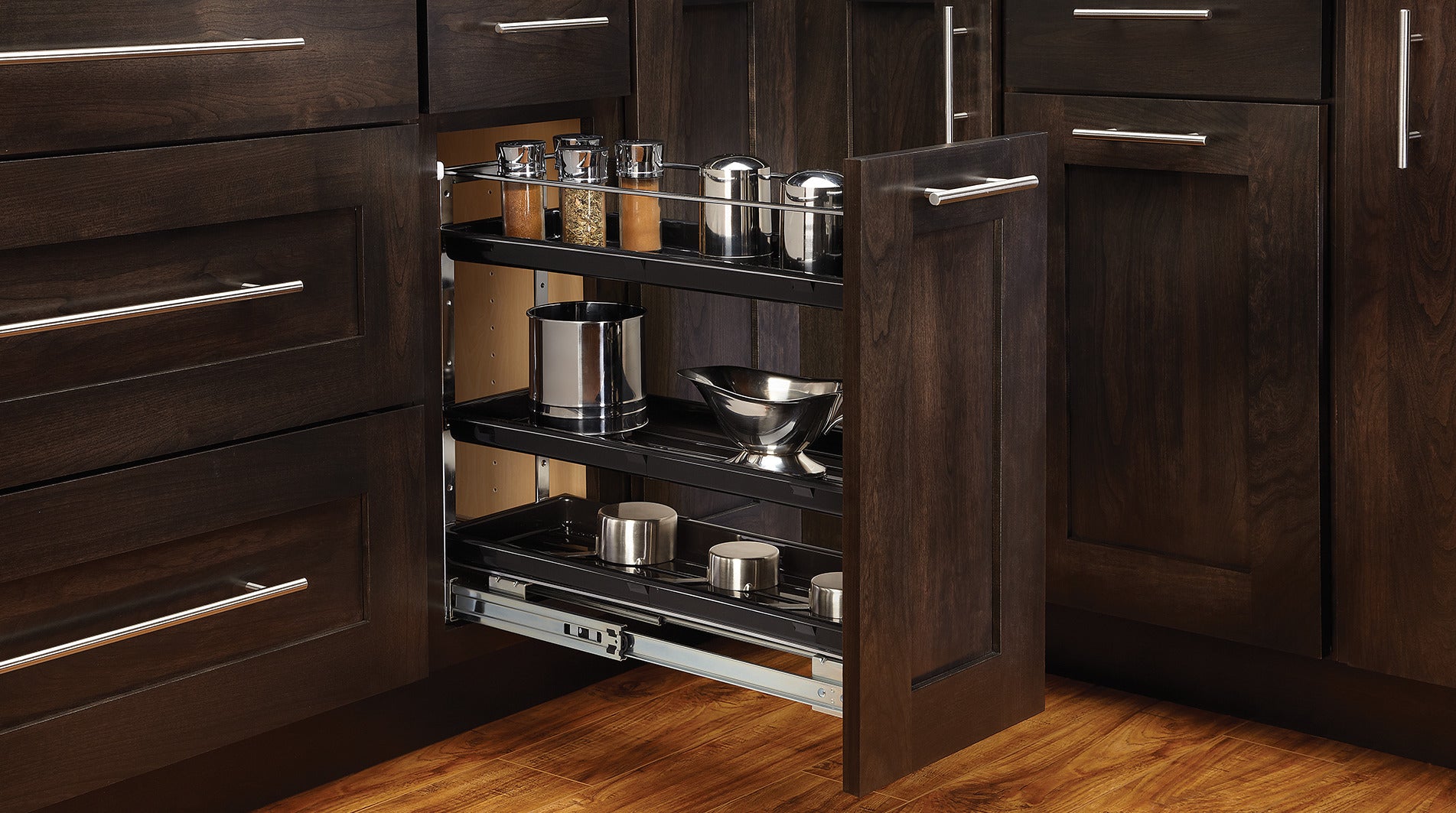 CHROME BASE ORGANIZER 7 1/8X221/2 X191/4