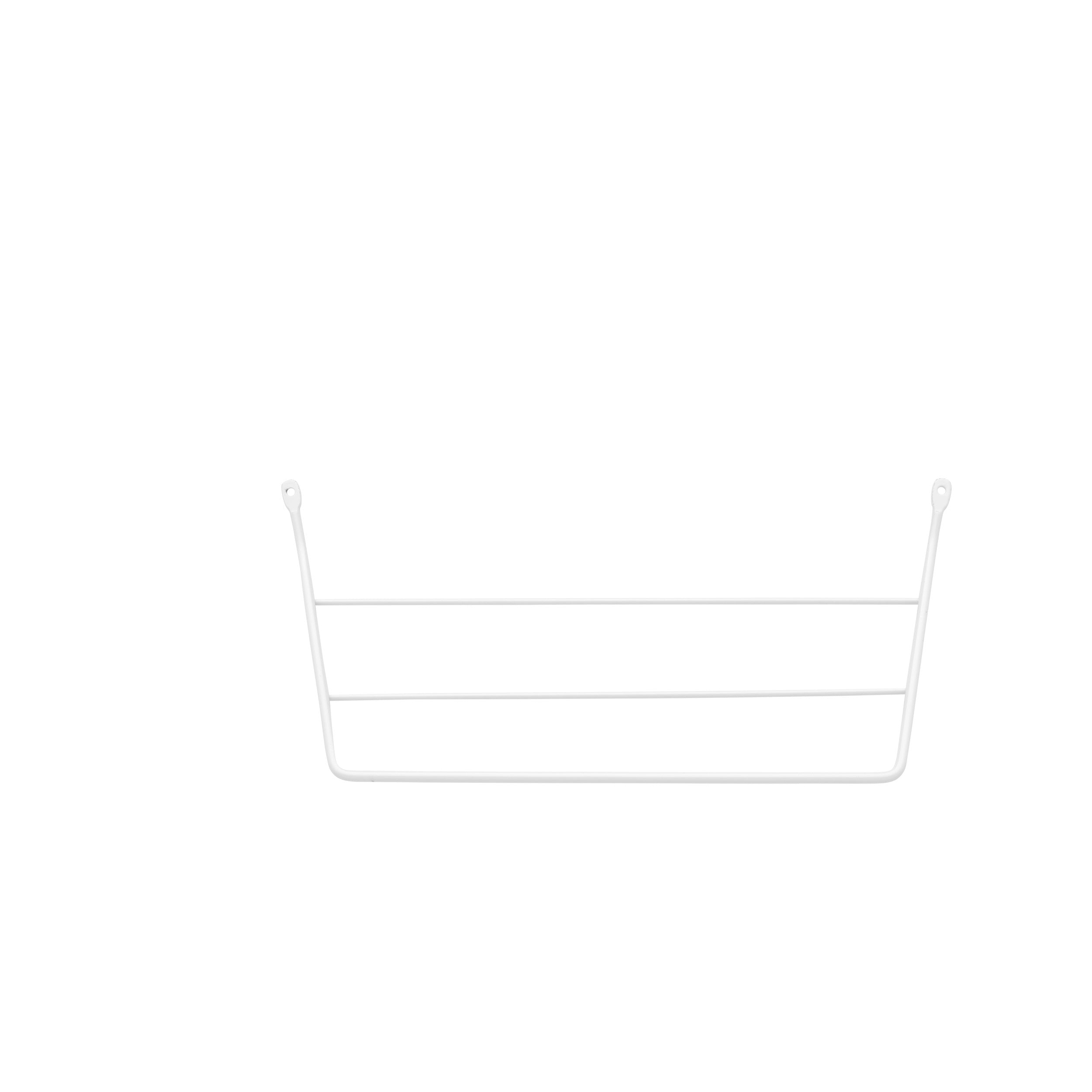 Door mount Towel Holder White  12.75 in (324 mm) W x 3.5 in (89 mm) D x 6.5 in (165 mm) H