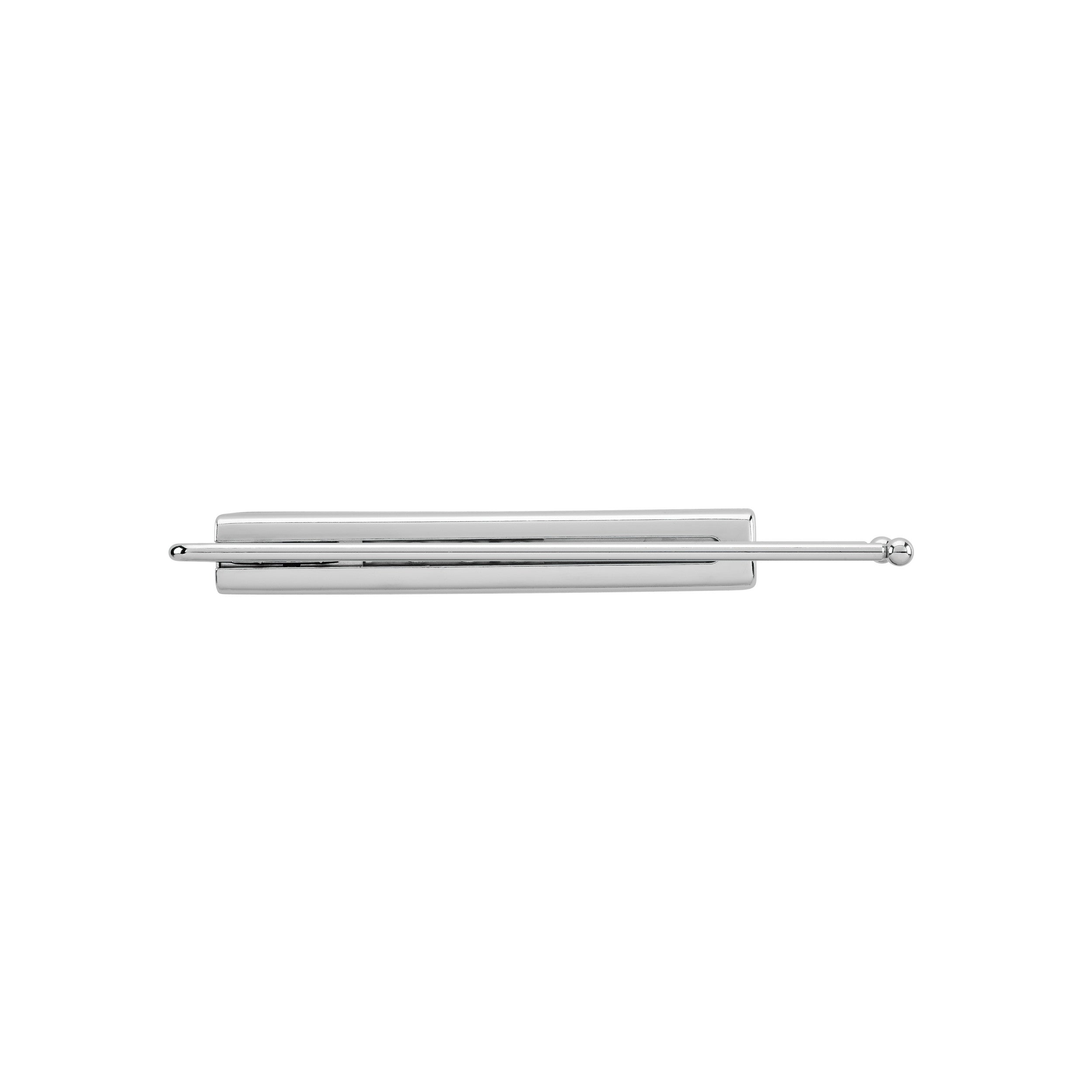 2-Prong Towel Bar Pull Out Chrome  3.88 in (99 mm) W x 12.88 in (327 mm) D x 1.5 in (38 mm) H