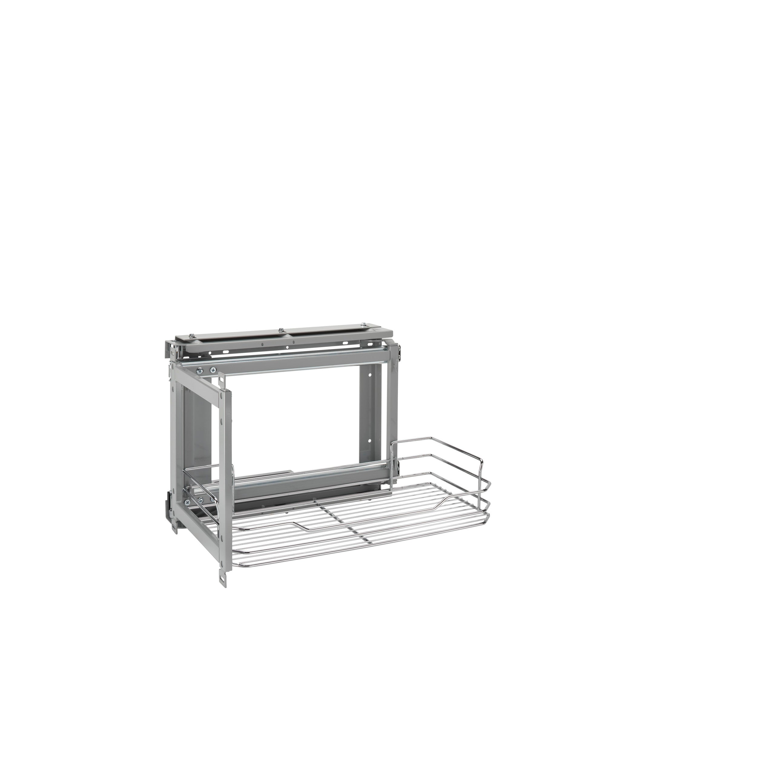 15 in Chrome Above Appliance Organizer Chrome  13 in (330 mm) W x 19 in (483 mm) D x 14.75 in (375 mm) H