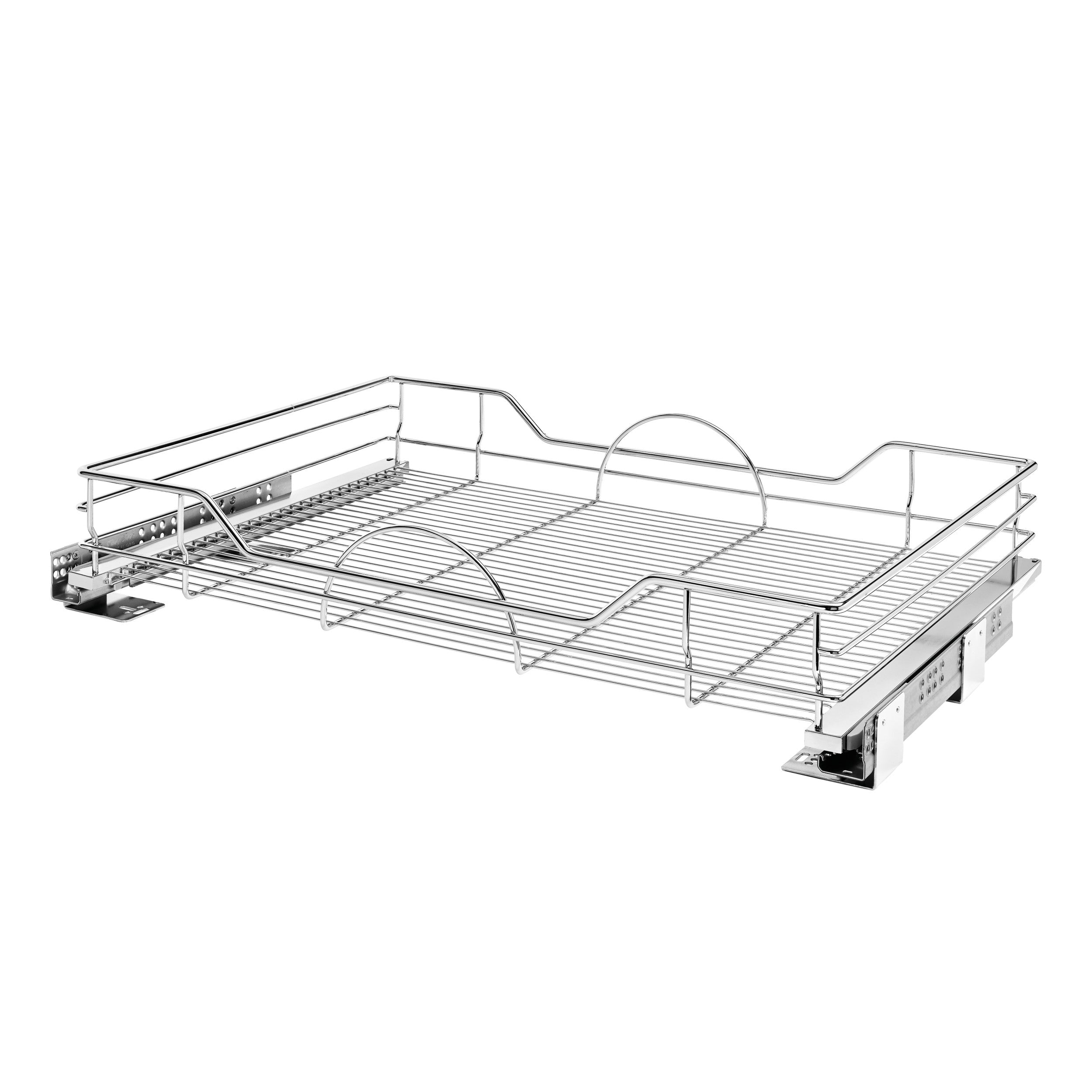 33 in Chrome Pullout Basket w/Soft-Close Chrome  32.36 in (822 mm) W x 21.9 in (556 mm) D x 5.2 in (132 mm) H