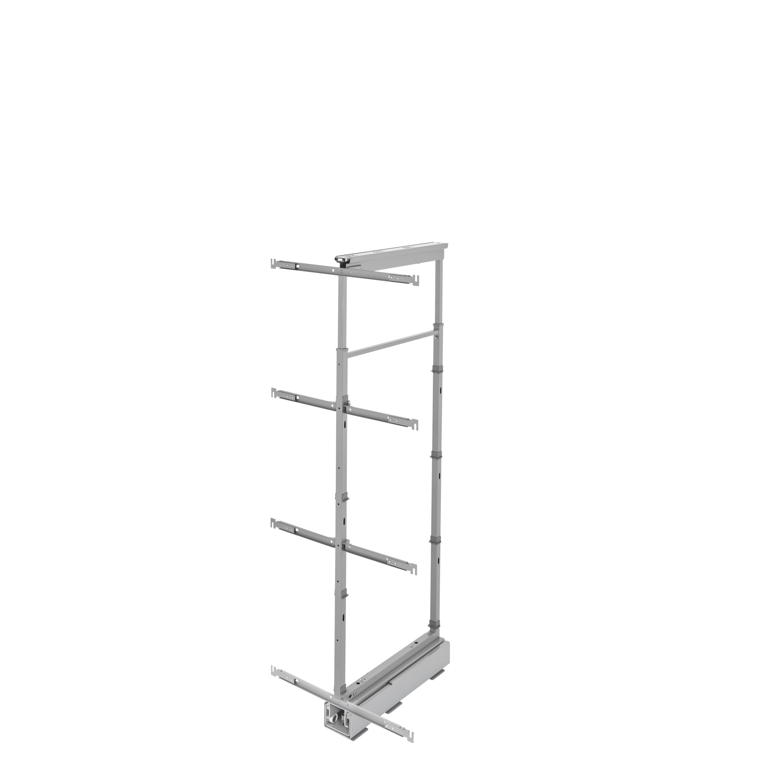 10 in Chrome Basket Pantry Pullout Soft Close Chrome  11.57 in (294 mm) W x 21.69 in (551 mm) D x 50.75 in (1289 mm) H