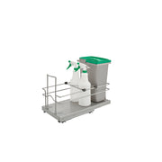 Sink Base Waste and Cleaning Pullout Gray  8.94 in (227 mm) W x 18.63 in (473 mm) D x 14.25 in (362 mm) H