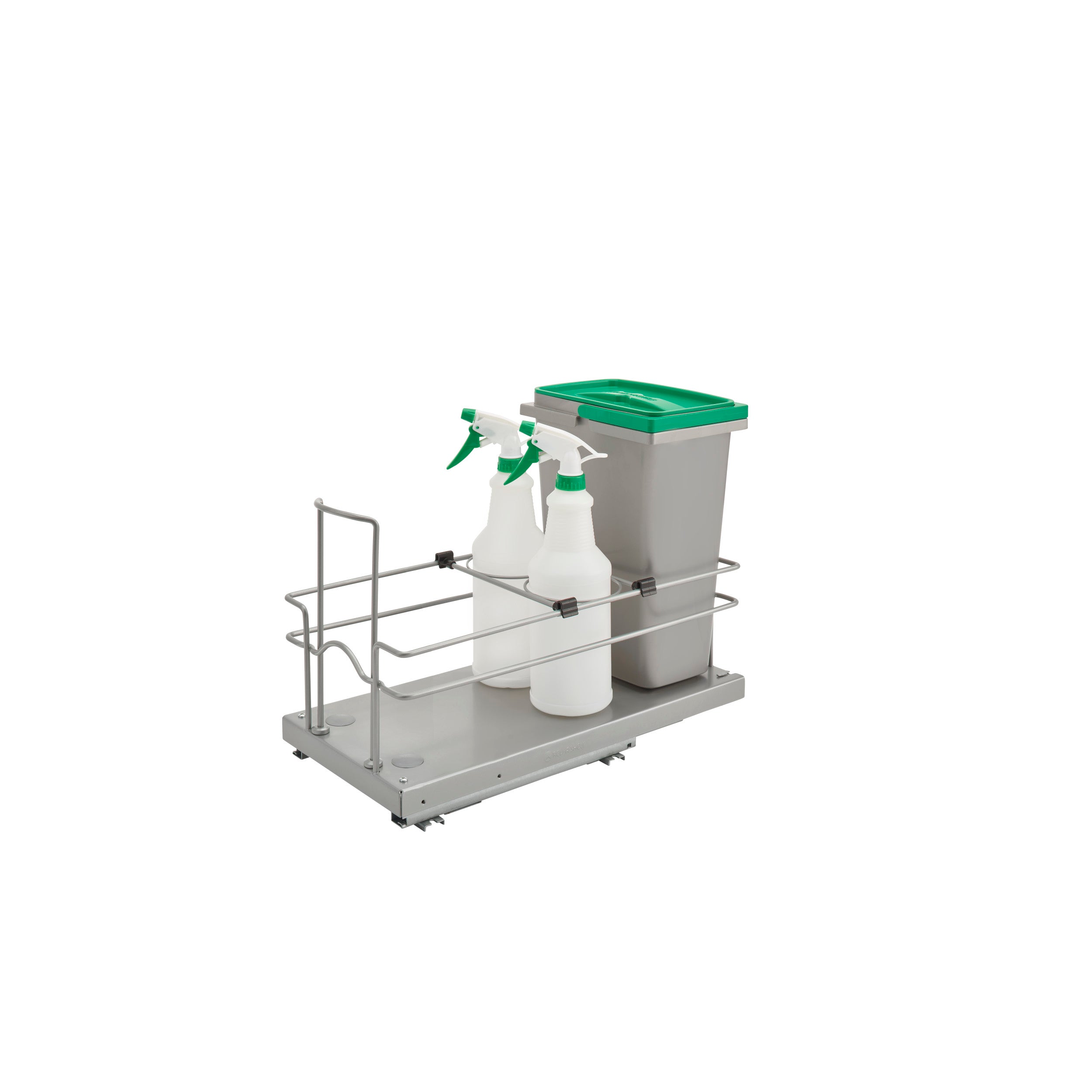 Sink Base Waste and Cleaning Pullout Gray  8.94 in (227 mm) W x 18.63 in (473 mm) D x 14.25 in (362 mm) H