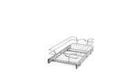 12 in Chrome Single Wire Basket (22 in Depth) Chrome  11.38 in (289 mm) W x 22 in (559 mm) D x 7 in (178 mm) H