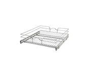21 in Chrome Single Wire Basket (22 in Depth) Chrome  20.38 in (518 mm) W x 22 in (559 mm) D x 7 in (178 mm) H