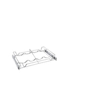 18 in Deluxe Sliding Wine Rack Chrome  18 in (457 mm) W x 14 in (356 mm) D x 2.36 in (60 mm) H
