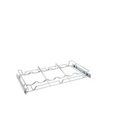 24 in Deluxe Sliding Wine Rack Chrome  24 in (610 mm) W x 14 in (356 mm) D x 2.36 in (60 mm) H