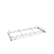 30 in Deluxe Sliding Wine Rack Chrome  30 in (762 mm) W x 14 in (356 mm) D x 2.36 in (60 mm) H