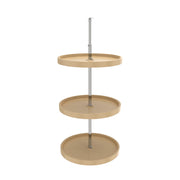 20 in Almond Polymer Full Circle Lazy Susans 3-Shelf Almond  20 in (508 mm) W x 20 in (508 mm) D x 38 in (965 mm) H