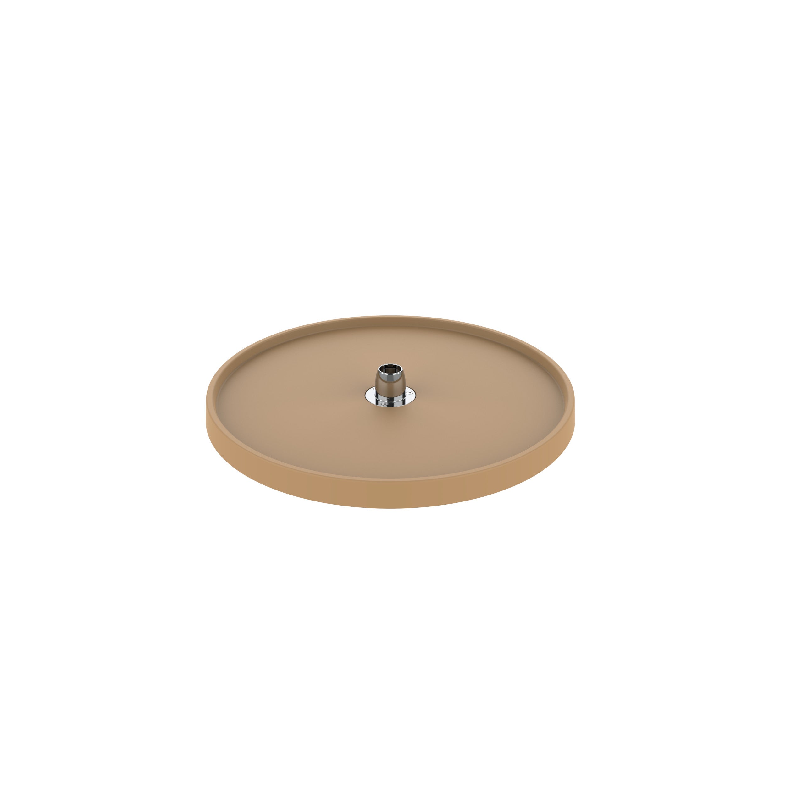 20 in Almond Polymer Full Circle Lazy Susan Shelf Only Almond  20 in (508 mm) W x 20 in (508 mm) D x 1.3 in (33 mm) H