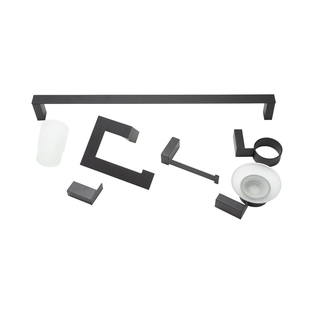Bathroom Accessories Matte Black