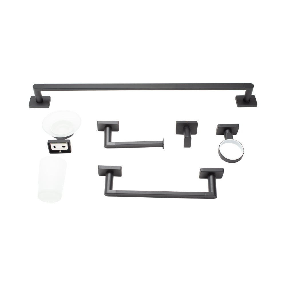 Bathroom Accessories Matte Black