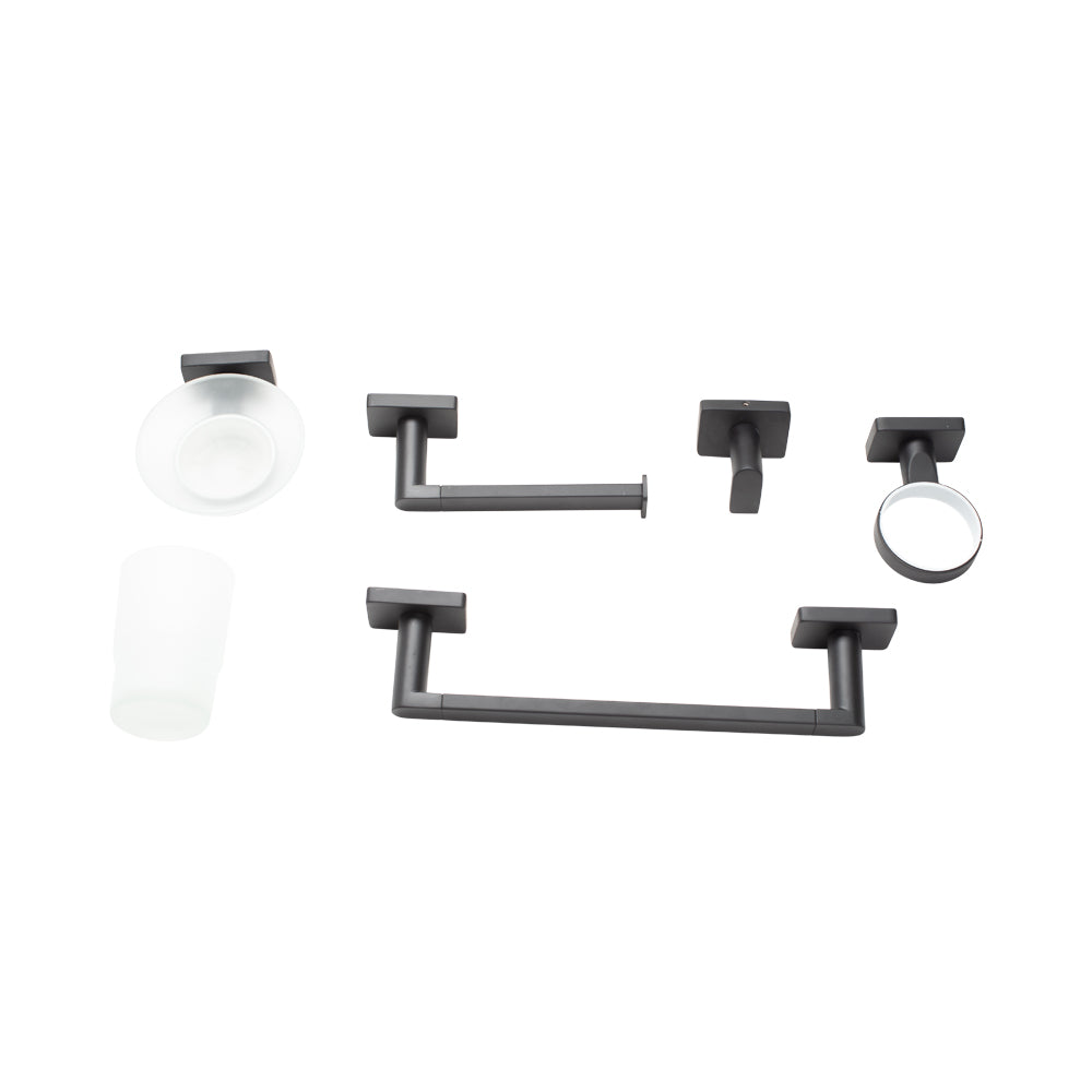 Bathroom Accessories Matte Black