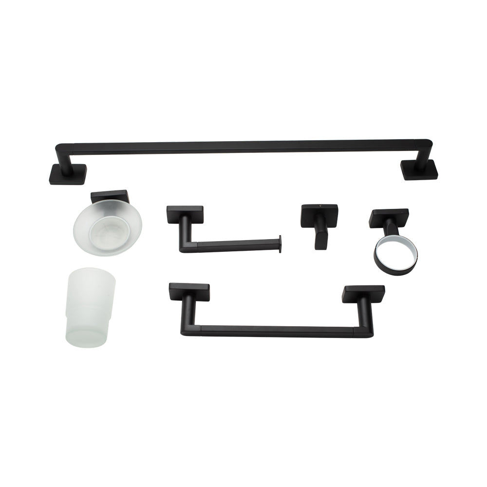 Bathroom Accessories Matte Black