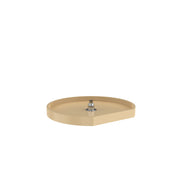 22 in Almond Polymer D-Shape Lazy Susan Bottom mount Almond  22 in (559 mm) W x 18.19 in (462 mm) D x 5 in (127 mm) H