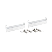 11 in White Polymer Slim Series Tip-Out Trays White  11 in (279 mm) W x 1.69 in (43 mm) D x 3.94 in (100 mm) H