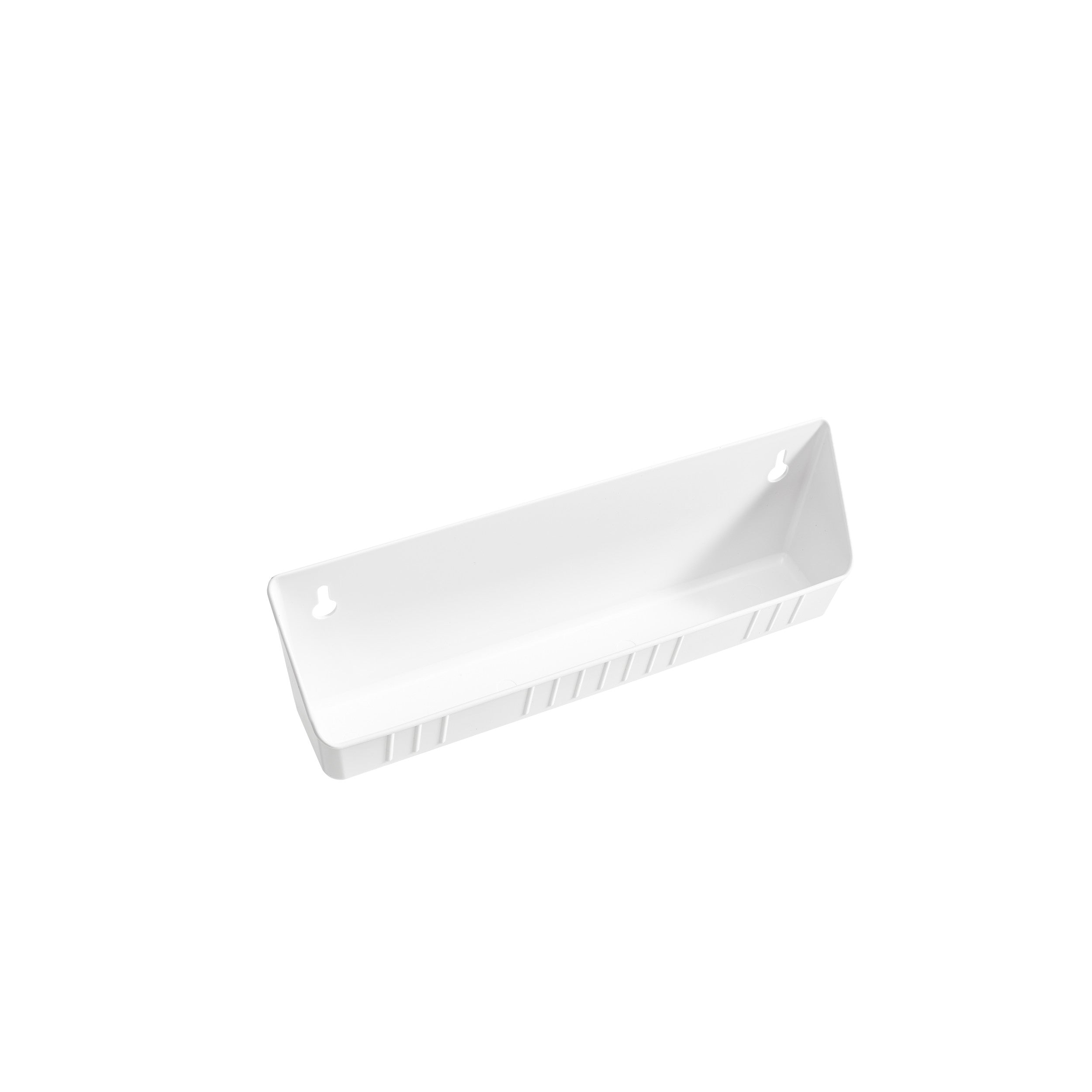 14 in White Polymer Tip-Out Accessory Trays White  14 in (356 mm) W x 2.13 in (54 mm) D x 3.81 in (97 mm) H