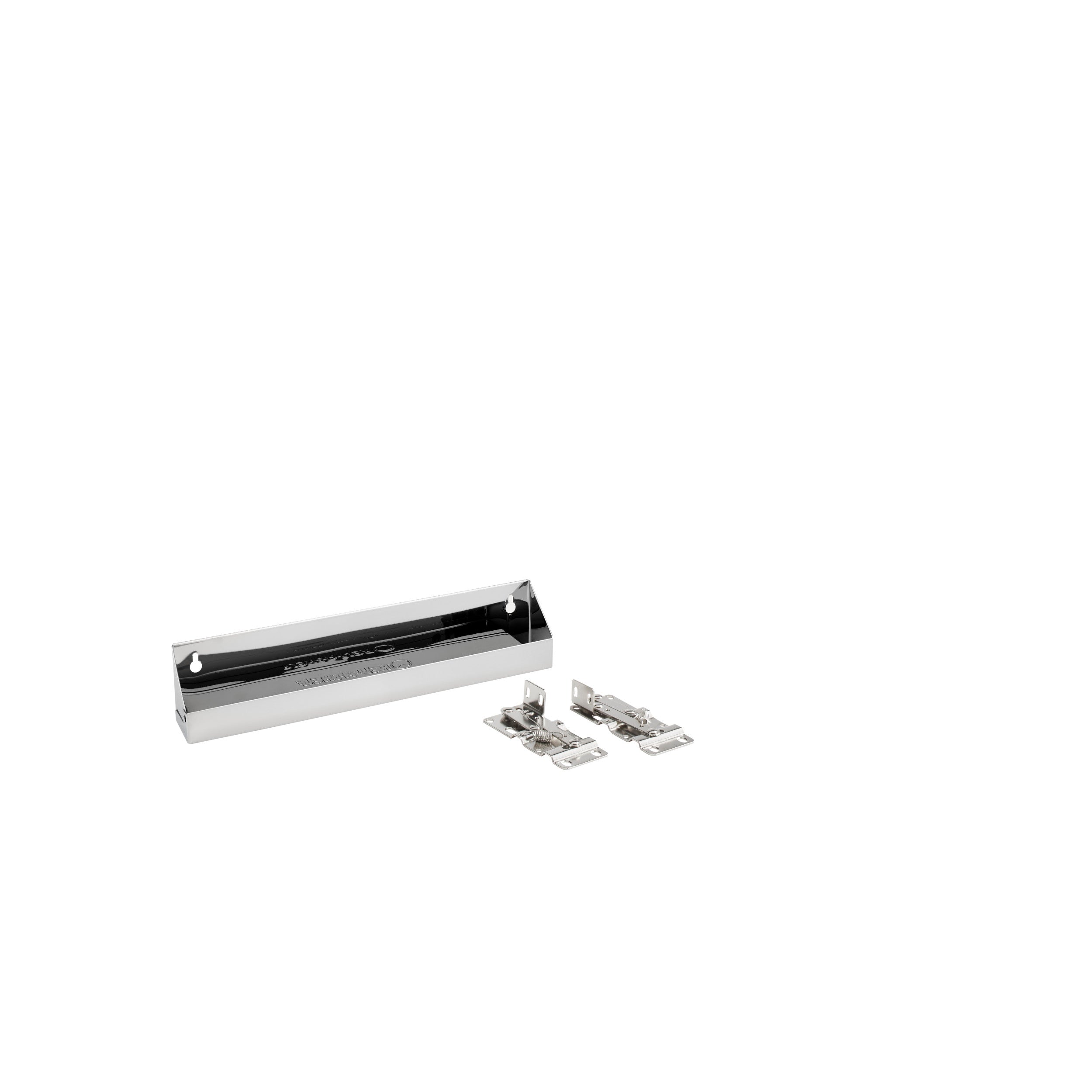14-1/4 in Stainless Steel Tip-Out Tray Silver  14.25 in (362 mm) W x 2.13 in (54 mm) D x 3 in (76 mm) H