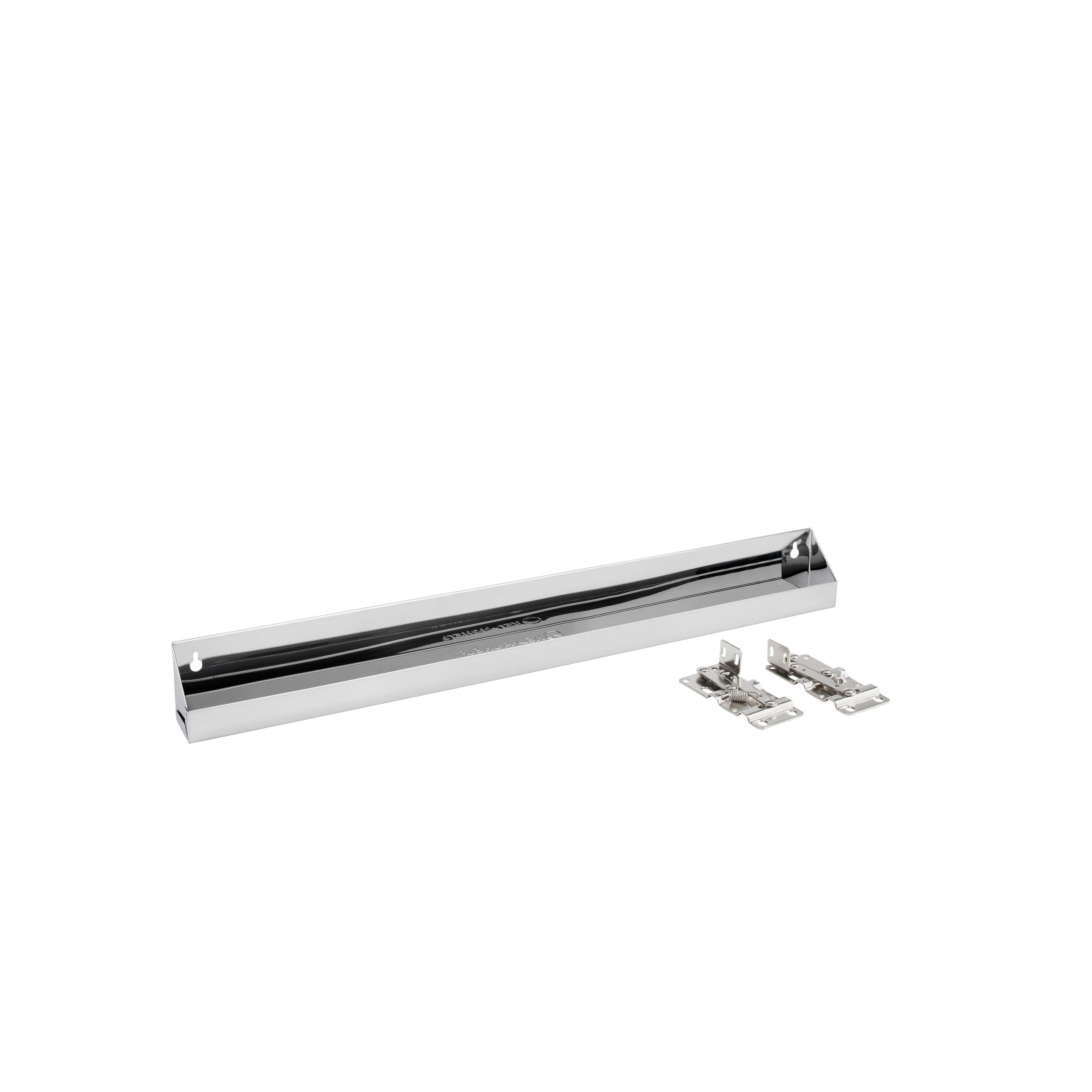 28 in Stainless Steel Tip-Out Tray Silver  28 in (711 mm) W x 2.13 in (54 mm) D x 3 in (76 mm) H