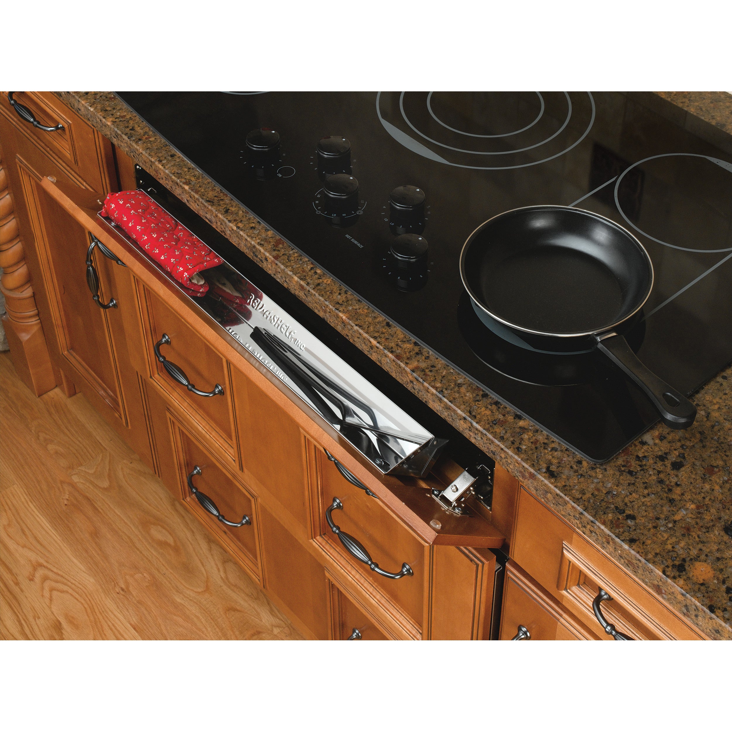 31 in Stainless Steel Tip-Out Tray Silver  31 in (787 mm) W x 2.13 in (54 mm) D x 3 in (76 mm) H