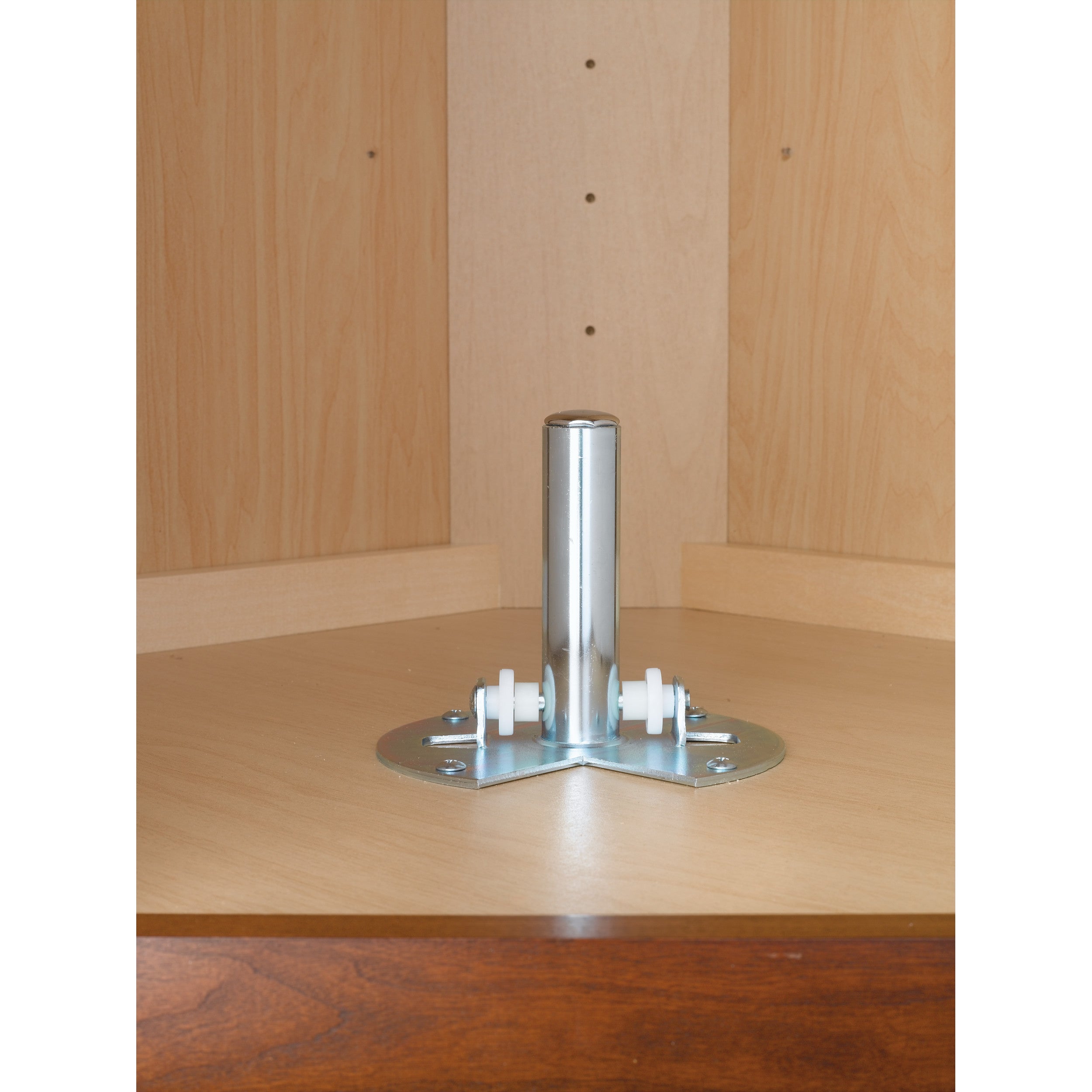 20 in Almond Polymer Full Circle Lazy Susan w/bottom mount Almond  20 in (508 mm) W x 20 in (508 mm) D x 2.5 in (64 mm) H