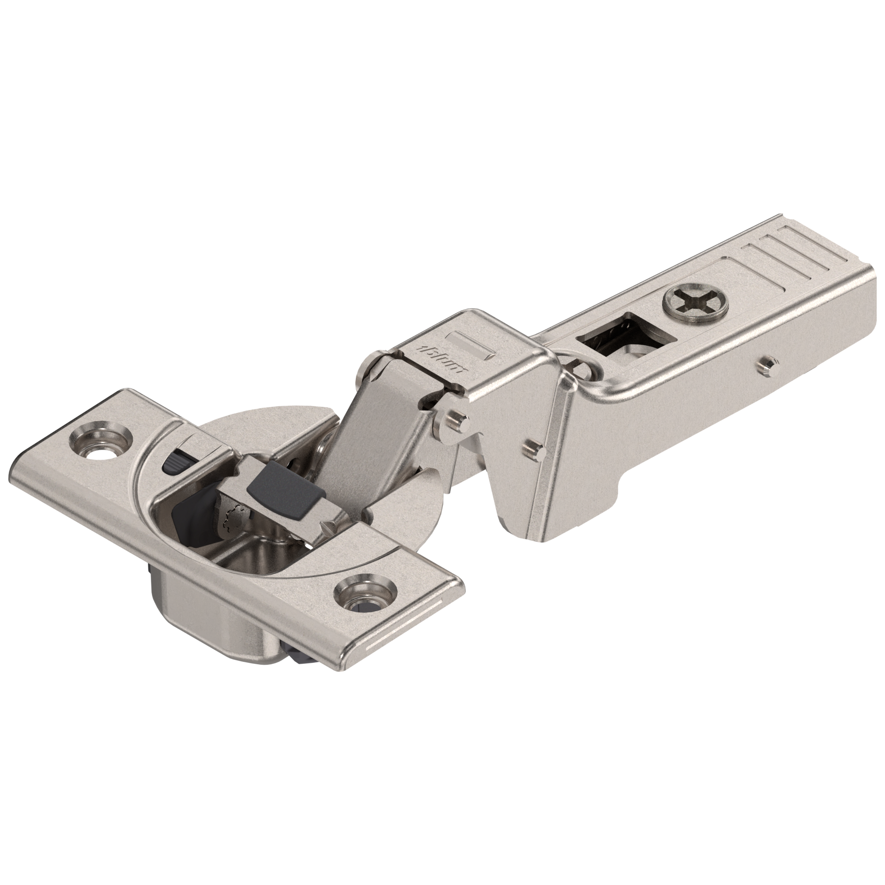 CLIP top BLUMOTION 95° thick door hinges Half O/L Nickel