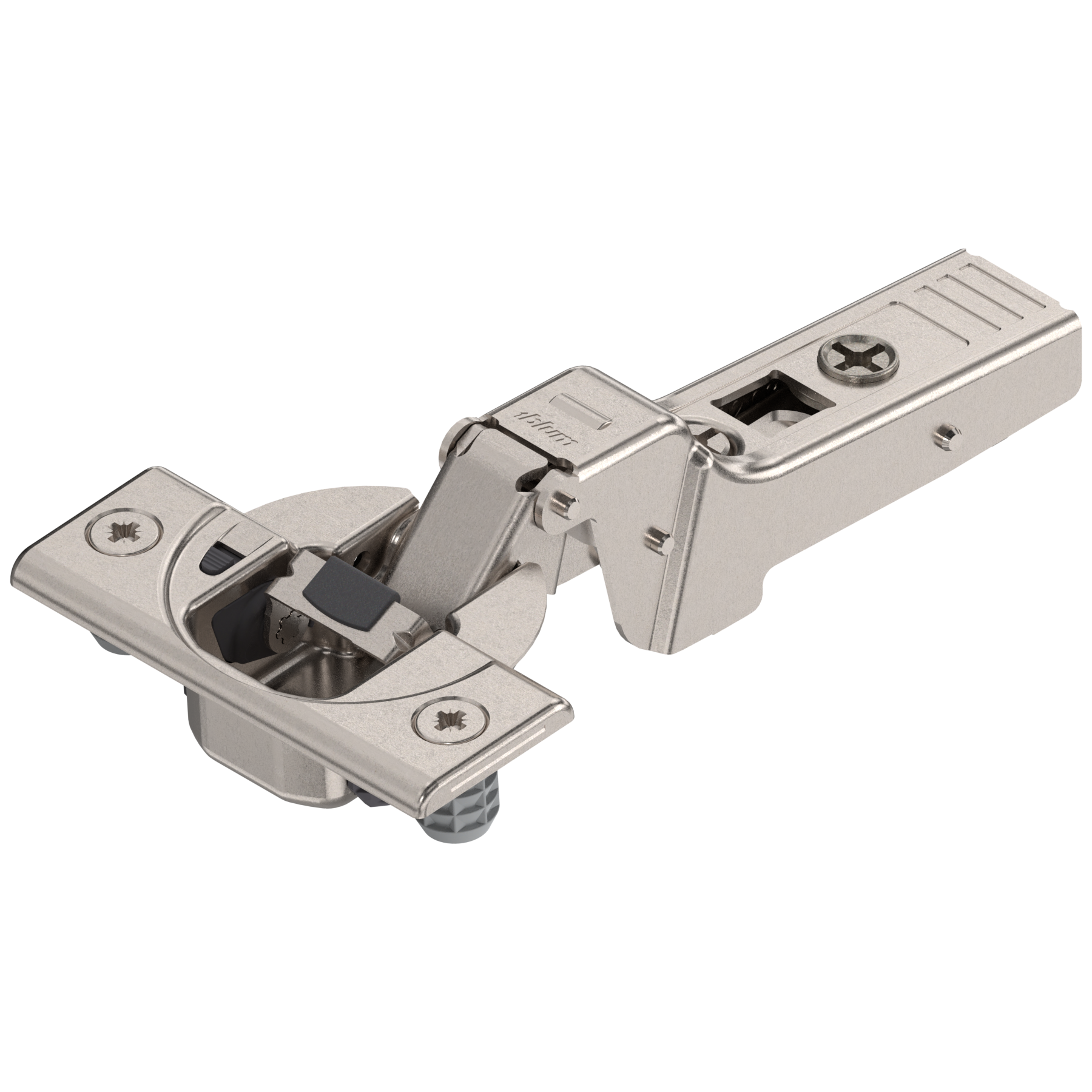 CLIP top BLUMOTION 95° thick door hinges Half O/L Nickel