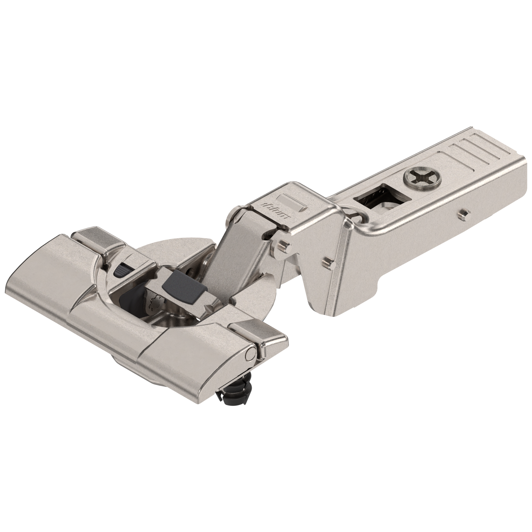 CLIP top BLUMOTION 95° thick door hinges Half O/L Nickel