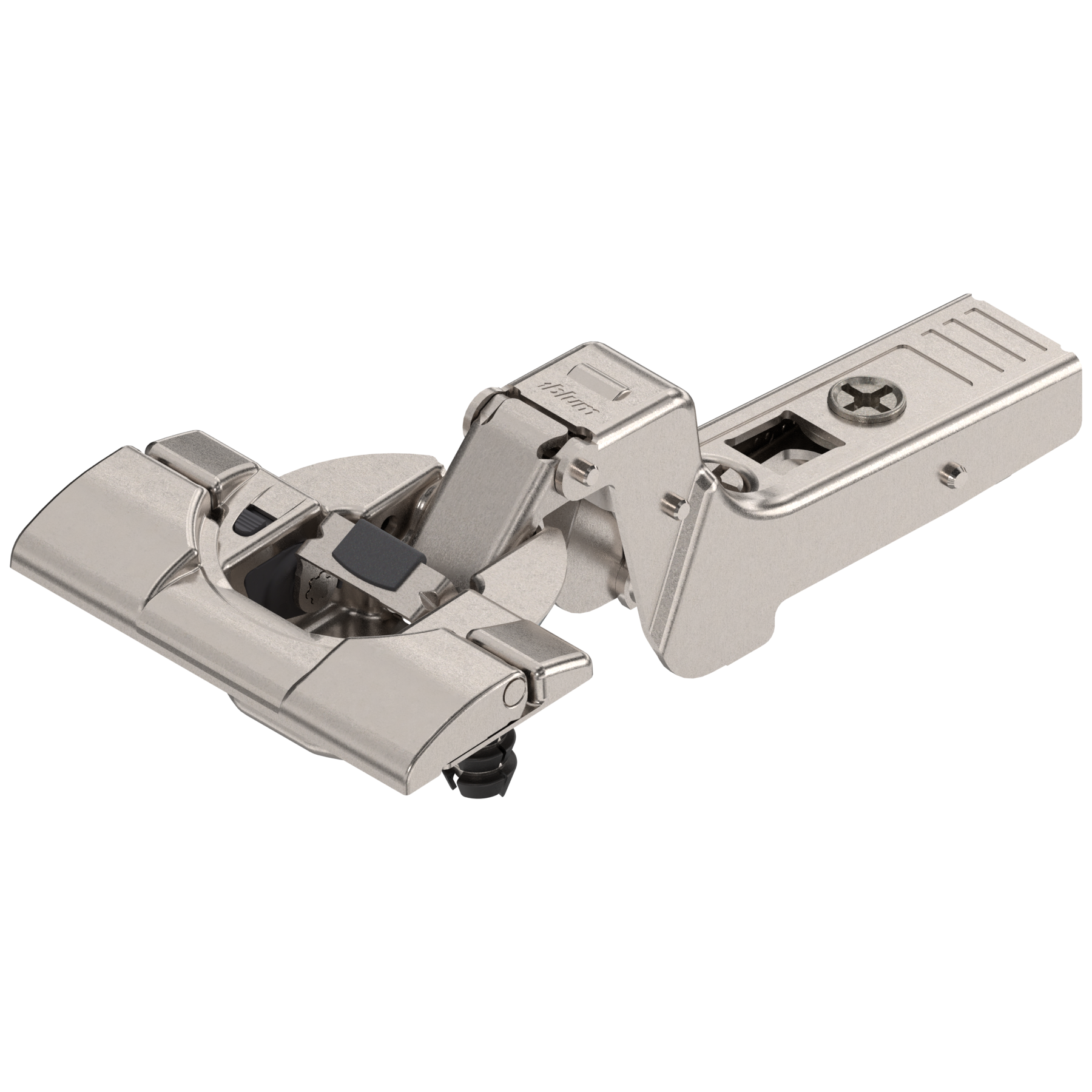 CLIP top BLUMOTION 95° thick door hinges Inset Nickel