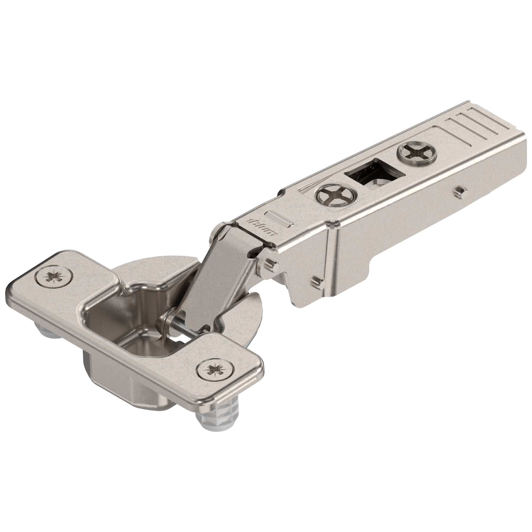 CLIP top 95° thick door hinges Self closing Full O/L Nickel