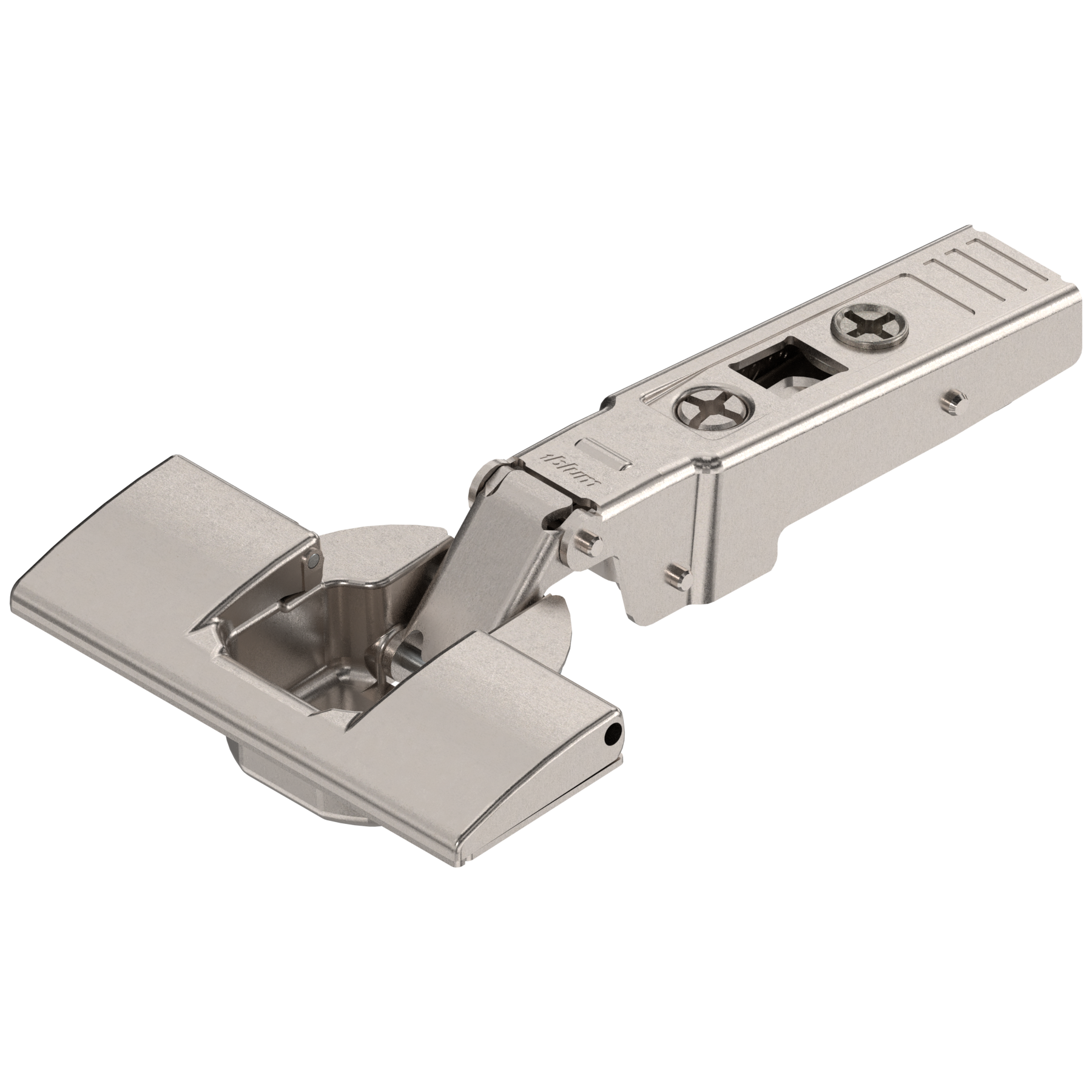 CLIP top 95° thick door hinges Self closing Full O/L Nickel