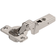 CLIP top 95° thick door hinges Self closing Half O/L Nickel