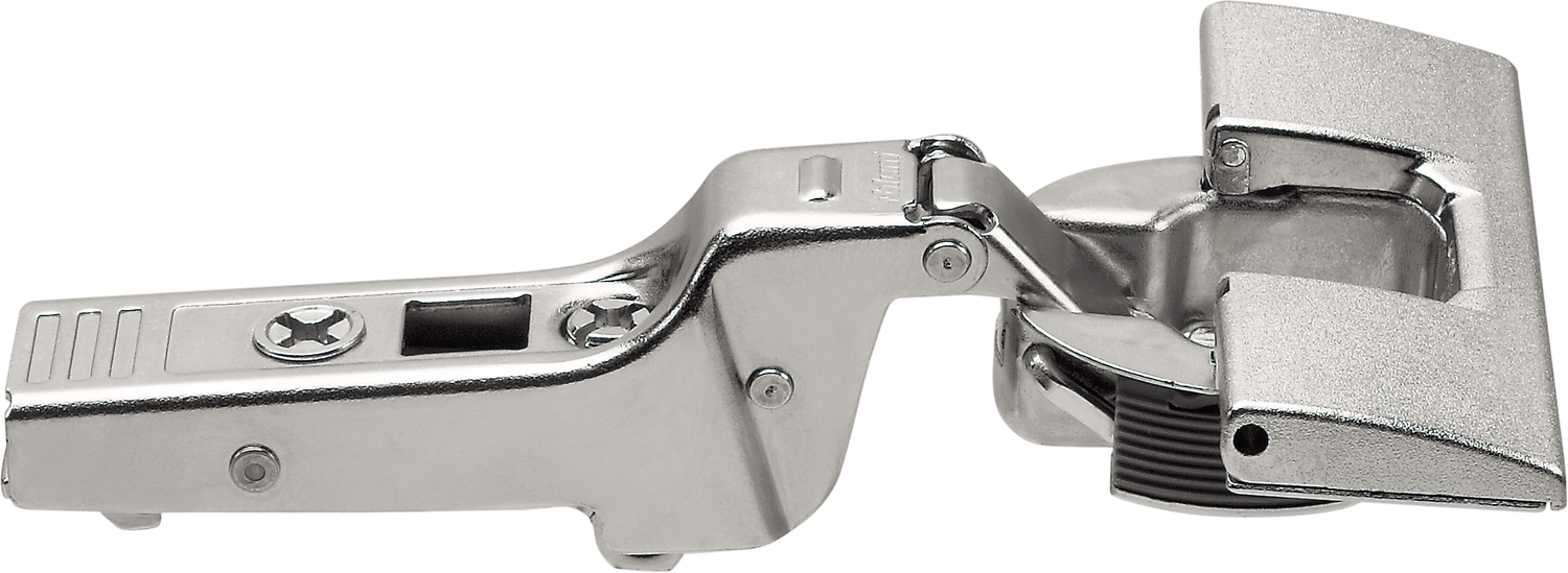 CLIP top 95° thick door hinges Self closing Half O/L Nickel