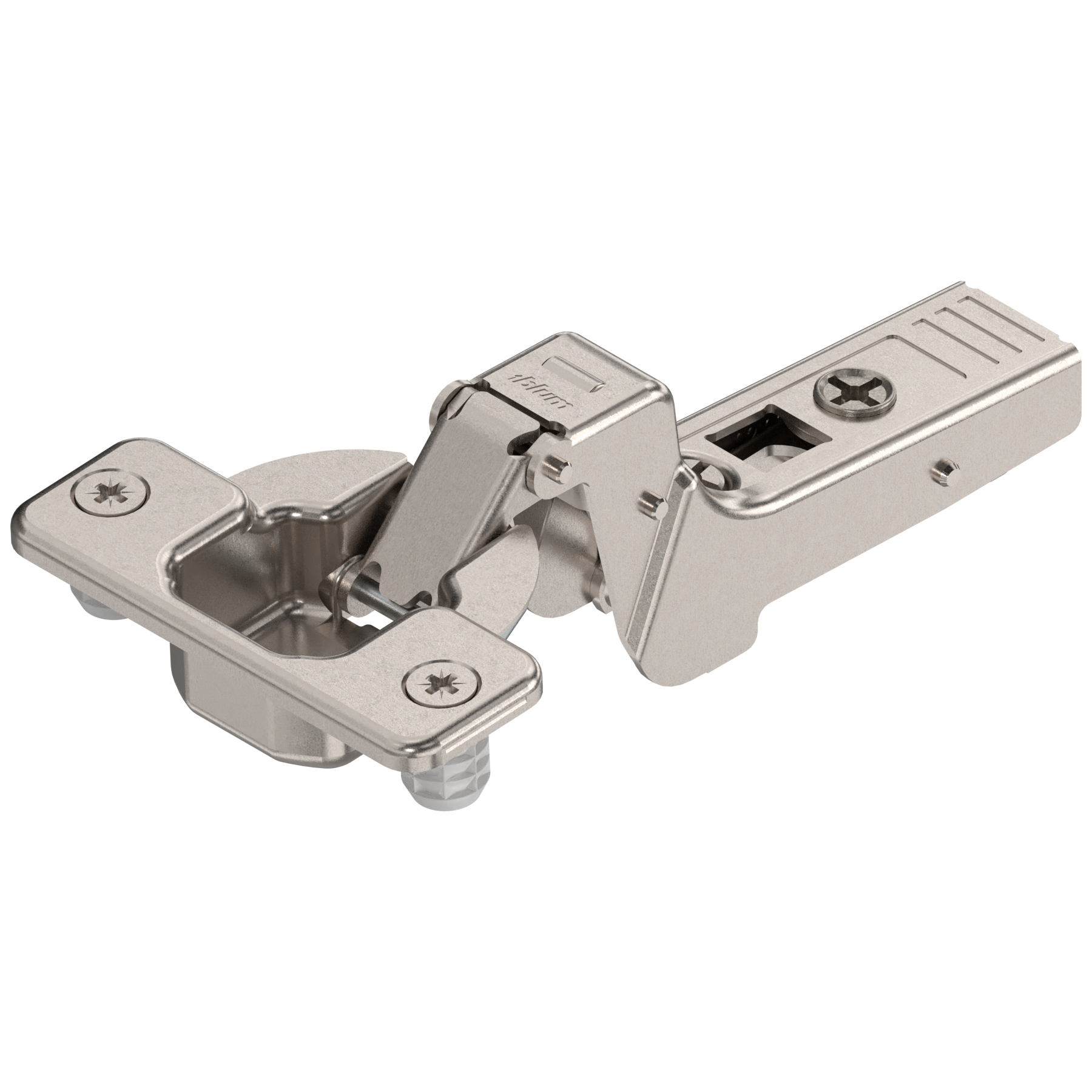 CLIP top 95° thick door hinges Self closing Inset Nickel