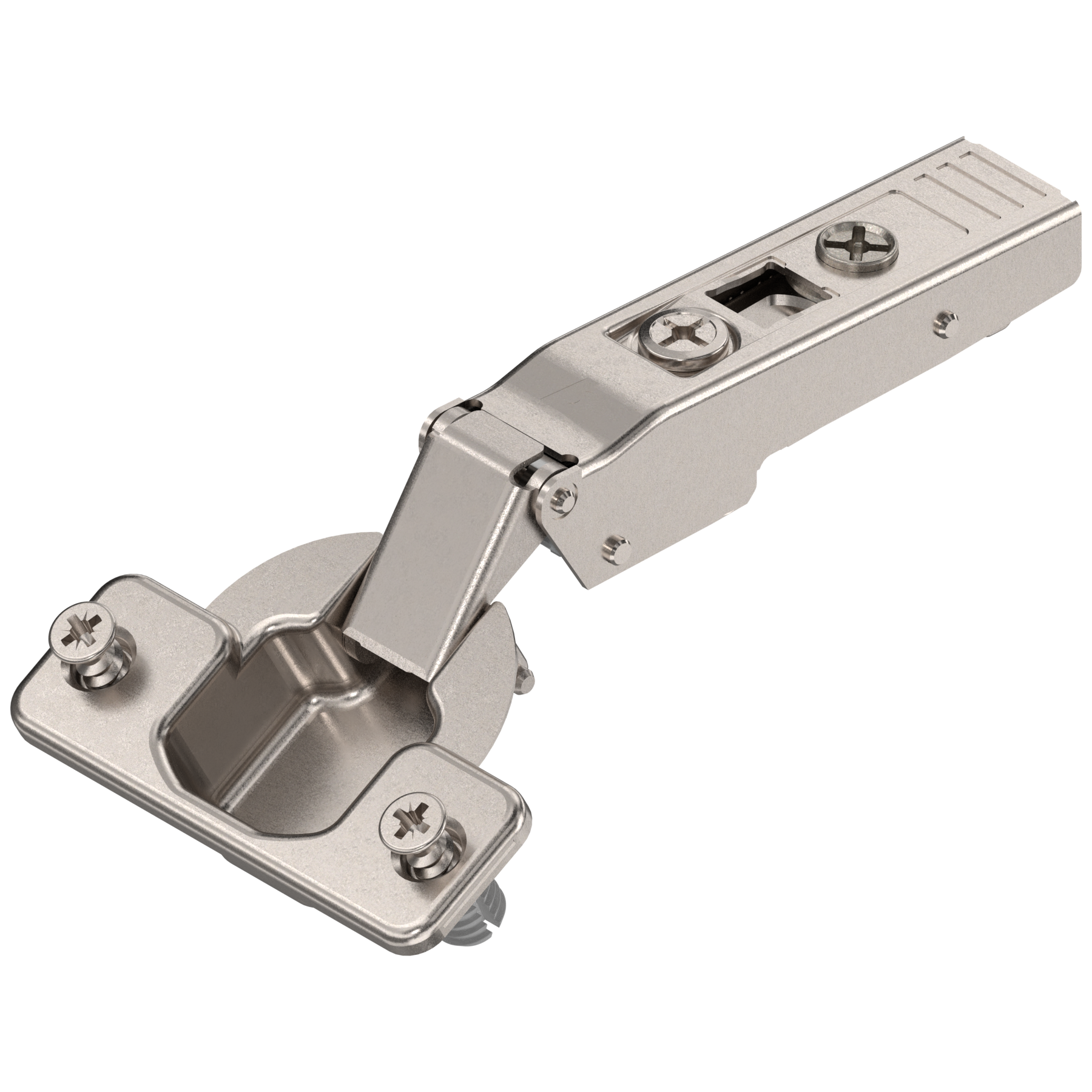 CLIP top 120°+ hinges Self closing Full O/L Nickel