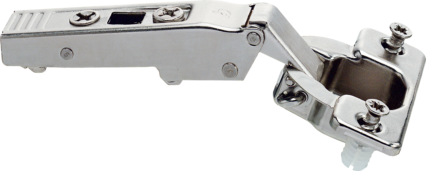 CLIP top 120°+ hinges Self closing Full O/L Nickel