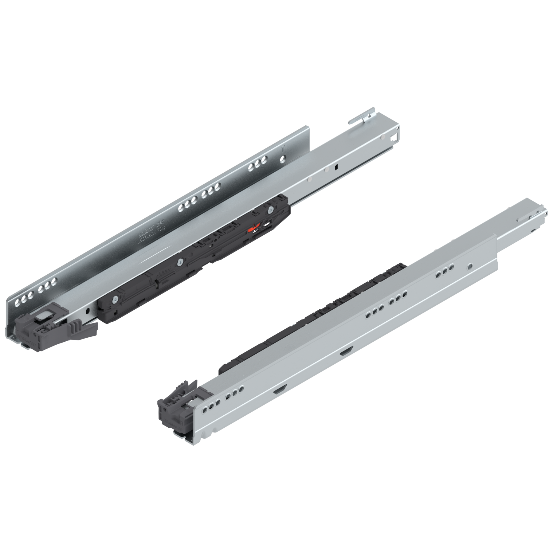 LEGRABOX cabinet profile with BLUMOTION S, full extension, 70 kg, NL=500 mm, right+left