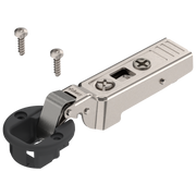 CLIP top hinges - special applications 95° Glass door hinges - self closing Half O/L Black/Nickel