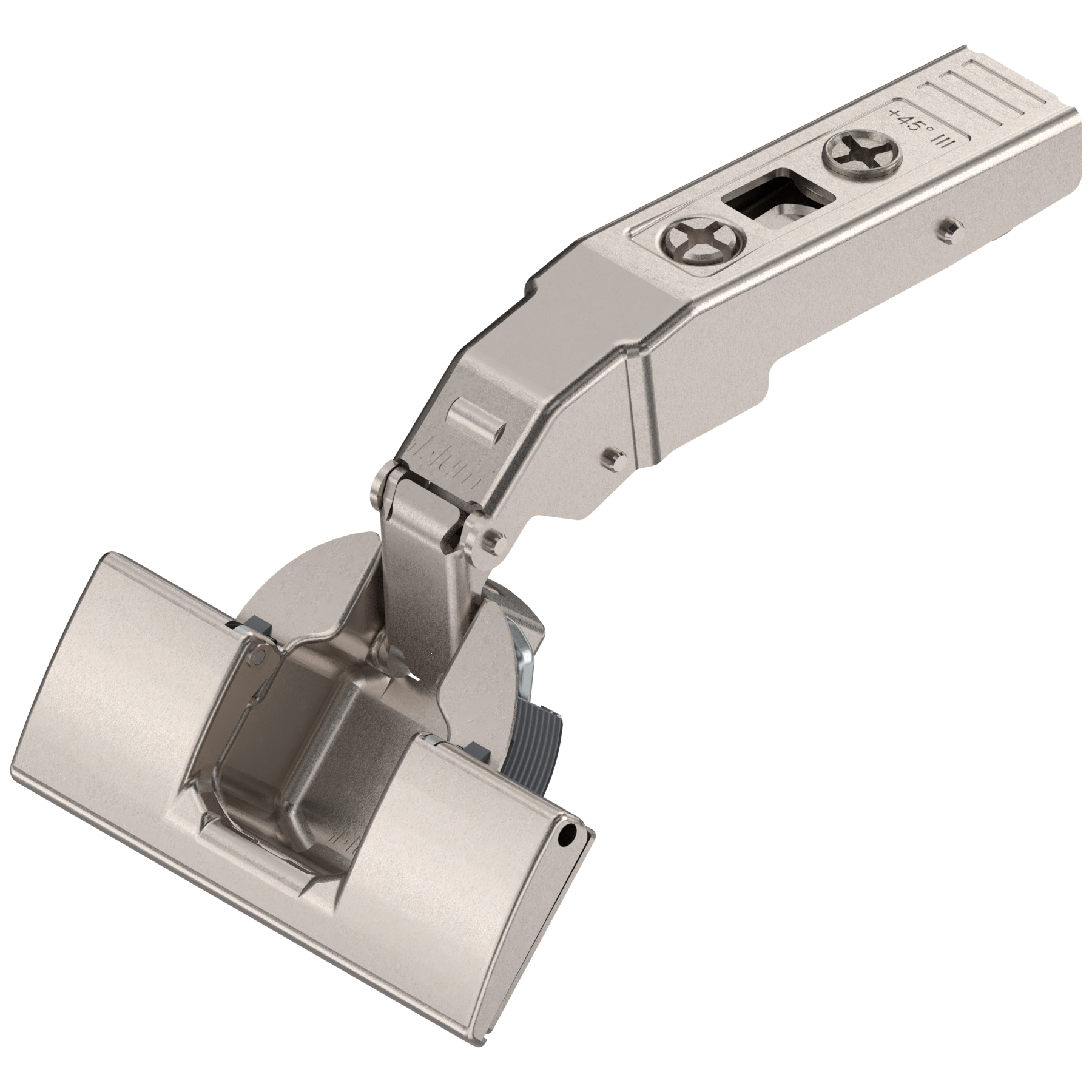 CLIP top angled hinge 45° III, max. overlay, hinge cup: INSERTA