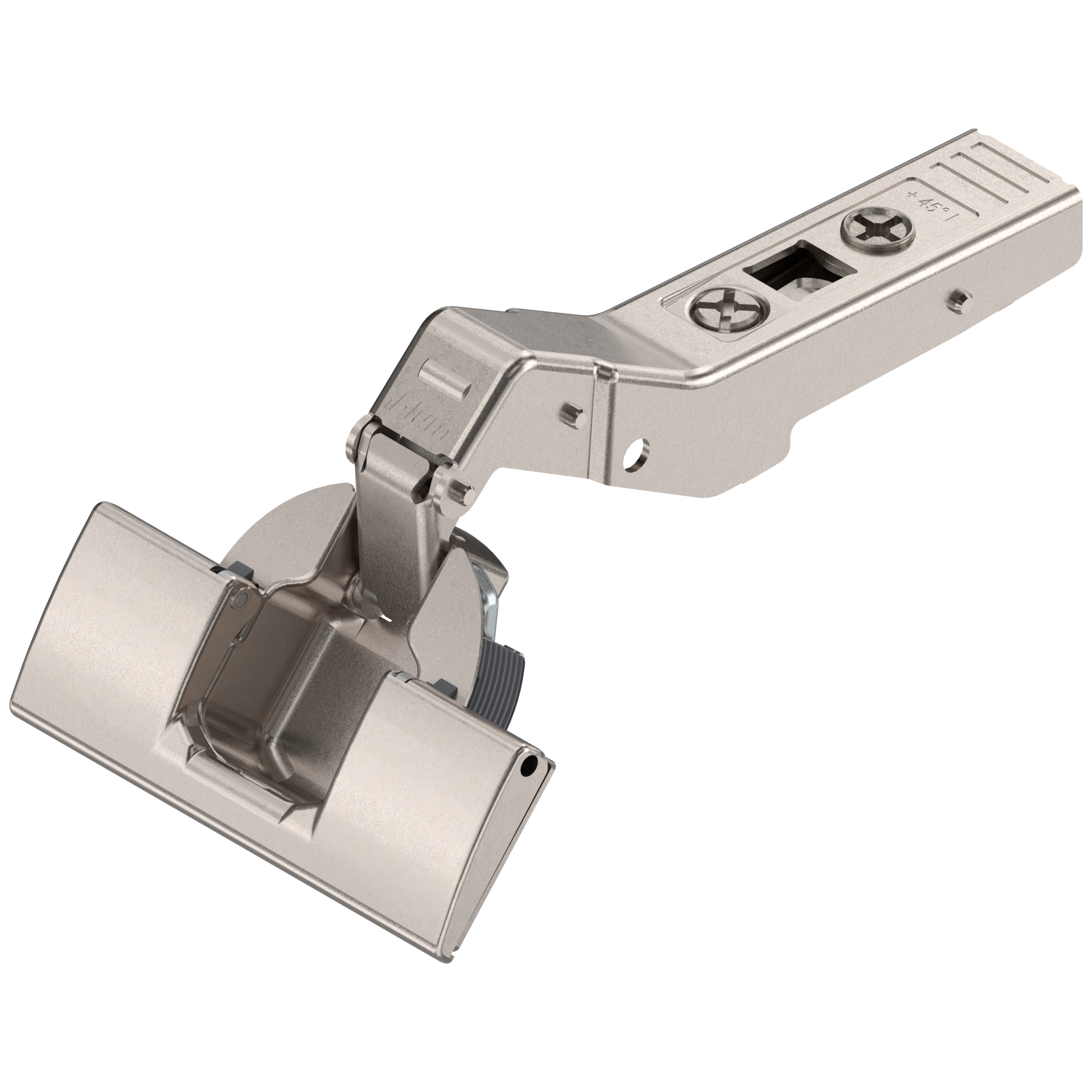 CLIP top angled hinge 45° I, half overlay appl., hinge cup: INSERTA