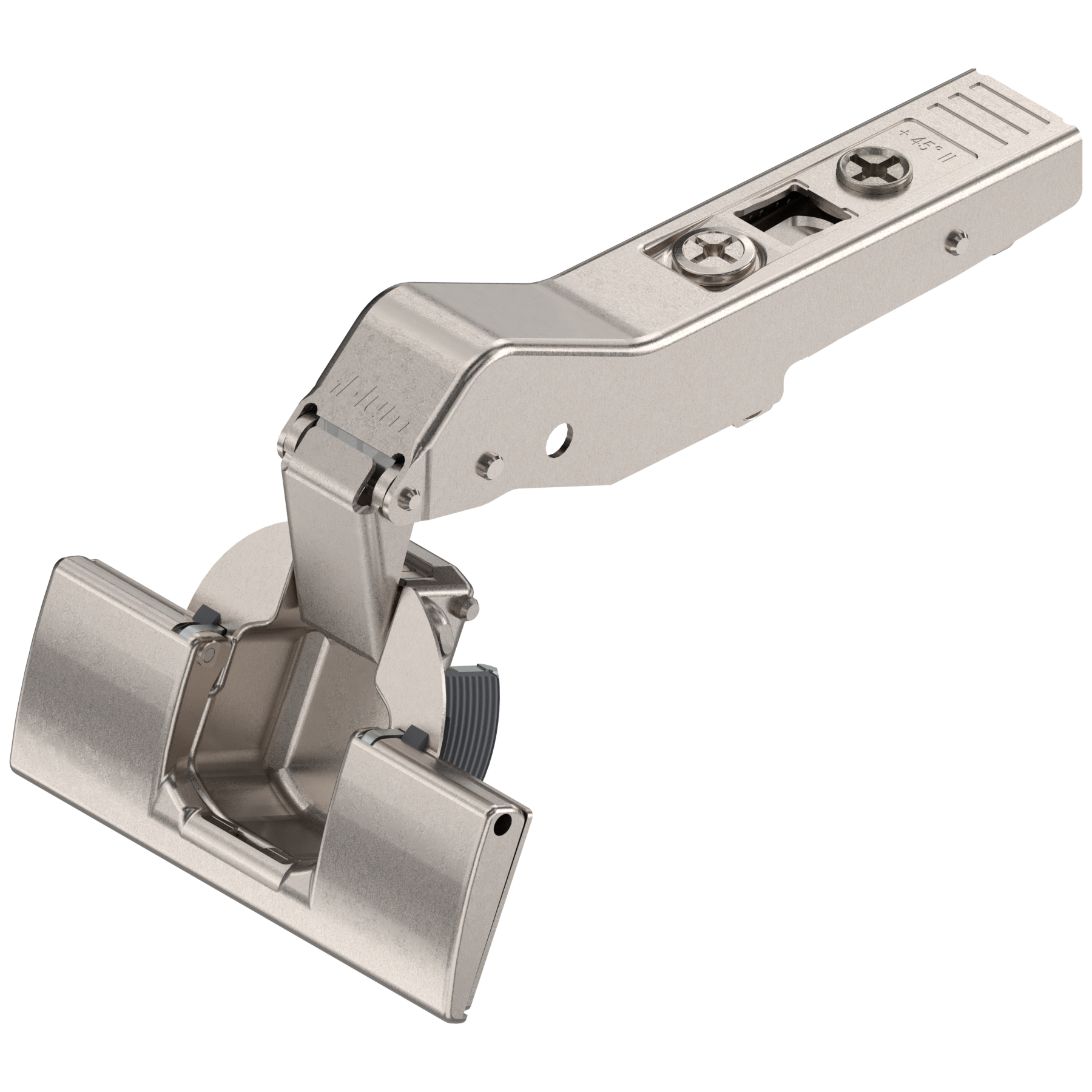 CLIP top hinges - special applications Diagonal 45° hinges (110° opening) Full O/L Nickel