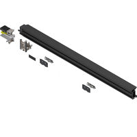 REVEGO DUO, TRACK SET DBL DOOR 1050MM, RIGHT, BLACK