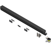 REVEGO DUO, TRACK SET DBL DOOR 1250MM, RIGHT, BLACK